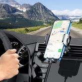 Blukar Air Vent Car Phone Holder – 360° Rotation Mount for 4.0''–6.7'' Phones (Black)